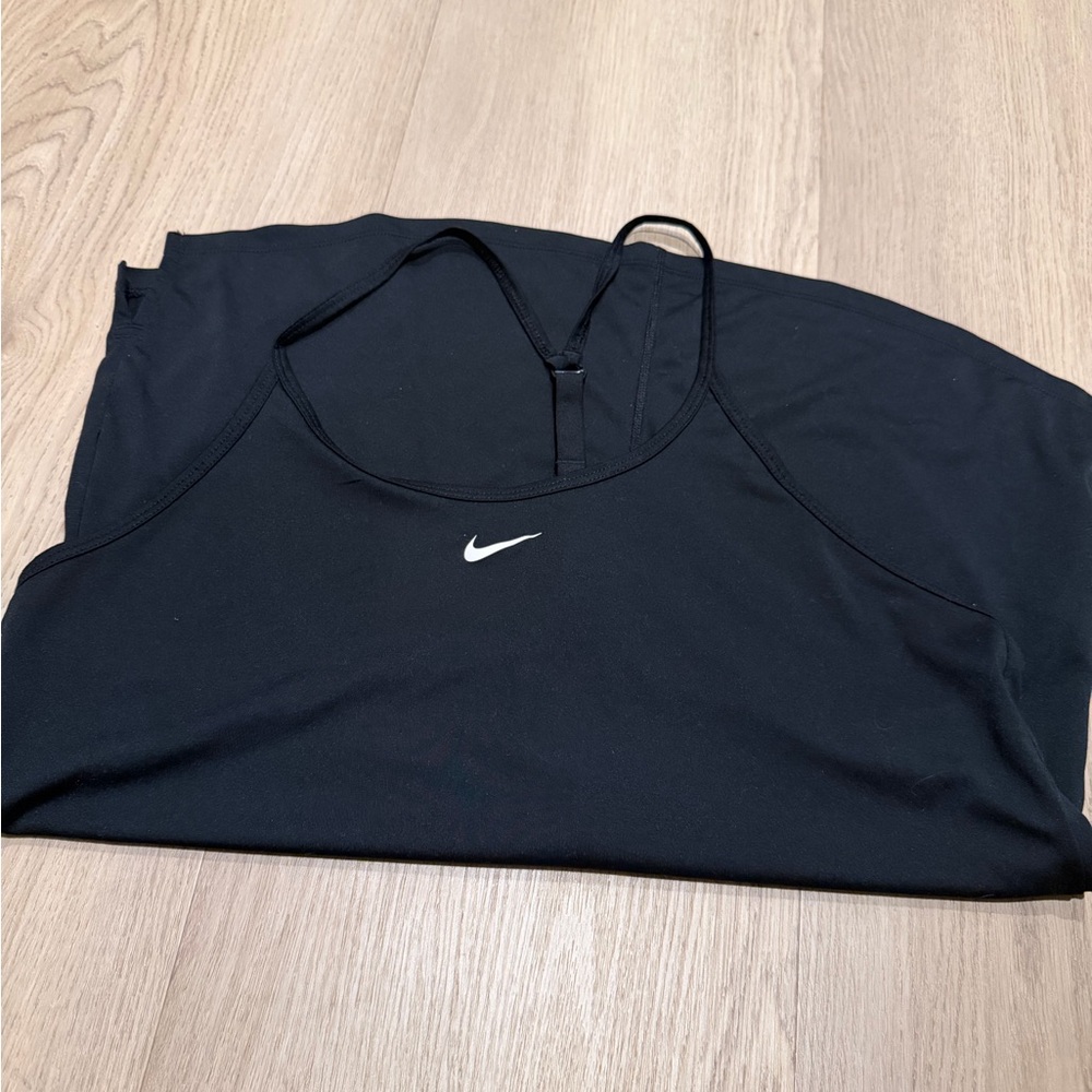 Nike Dri Fit Adjustable Black Tank Top